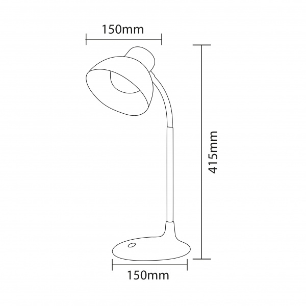 Настільна лампа акумуляторна HOROZ ELECTRIC AYSU 1x10 Вт без цоколя білий 049-034-0010-010