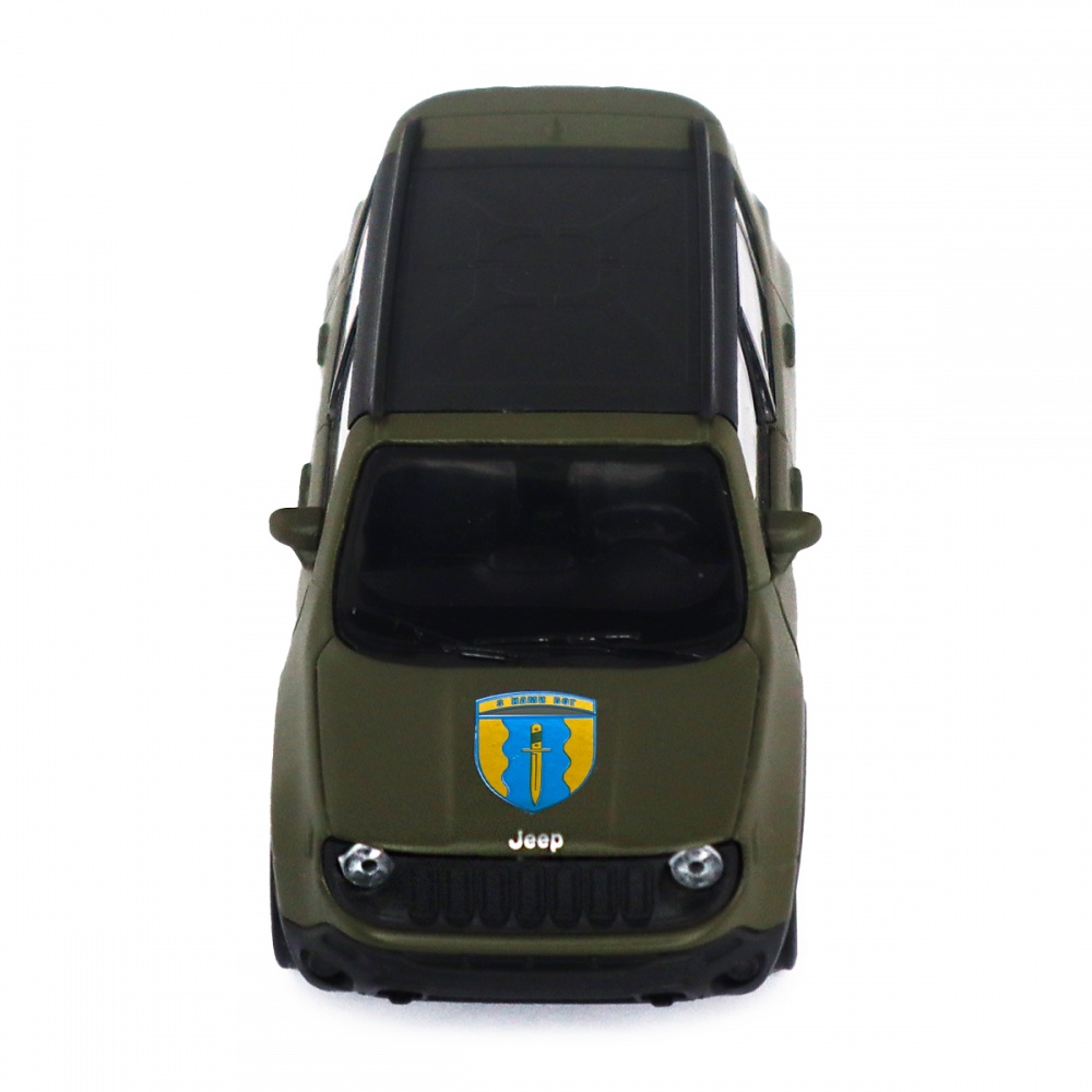 Автомодель TechnoDrive 1:32 серии Шевроны Героев Jeep Renegade Trailhawk Айдар 250351W