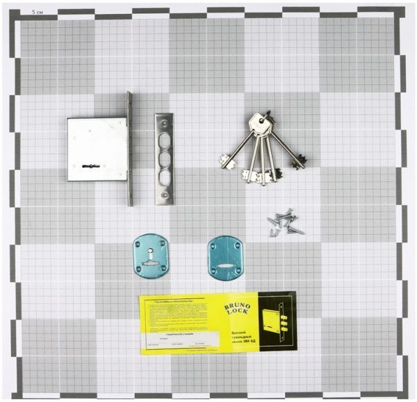 Дверний замок вхідний Bruno ЗВ8-8Д хром