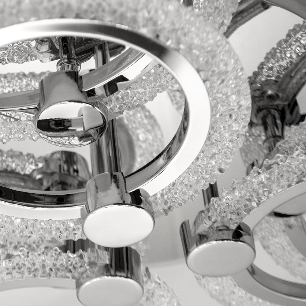 Люстра светодиодная Luminaria Lily 7x90 Вт LED-модуль хром LILY RGB 90W 7R CHROME/ICE