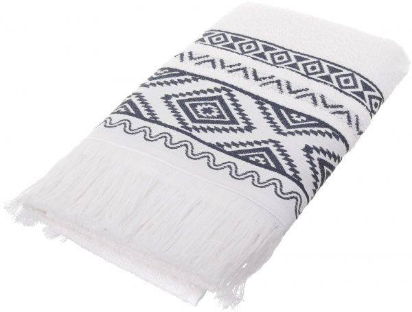 Набір рушників Агата 2 шт. 50x100 см сірий/ білий ТК-Домашній текстиль ТОВ 