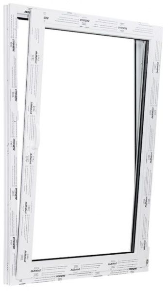 Окно поворотно-откидное ALMplast 4K 500x1000 мм правое 