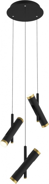 Люстра подвесная WunderLicht LED 6x3 Вт черный 5428-33B 