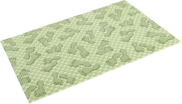 Килимок для ванної кімнати Oncu grup Декомарін ПВХ ASSORTI 65х100 (1000003009) зелений