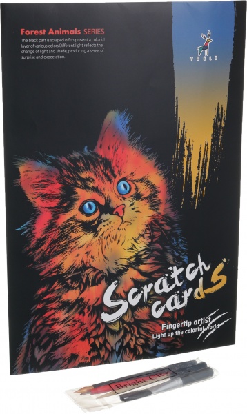 Скретч-картина Муркотик 40,5x28,5 см 