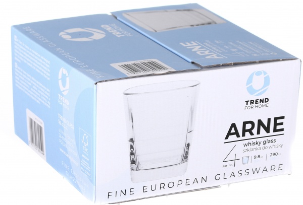 Набір склянок низьких Arne 290 мл 4 шт. Trendglass 