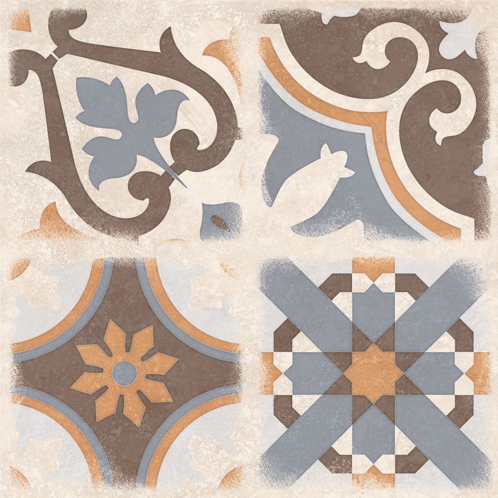 Плитка Allore Group Kompas Patchwork F\DEC P NR Mat 47x47 см