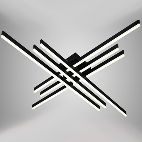 Люстра світлодіодна Luminaria Rovena 150 Вт LED-модуль 02 чорний ROVENA 150W 6L BLACK