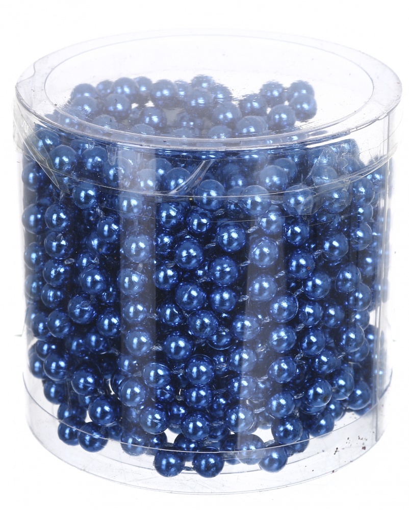 Бусы для елки в тубе в ассортименте EPI-No.17-75-6 6 мм 6 м