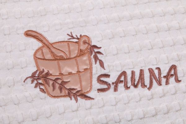 Полотенце для сауны 90x50 см кремовый 