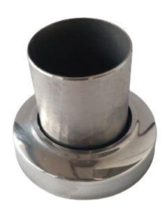 Соединитель поручня прямой (стена) Ø 65 мм в поручень Ø 42,4 мм ПВН-6501 