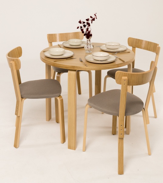 Стул Scandi Soft 800х480х440 мм бежевый / дуб