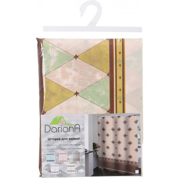 Шторка для ванны Dariana JG-004-1 180х200 см