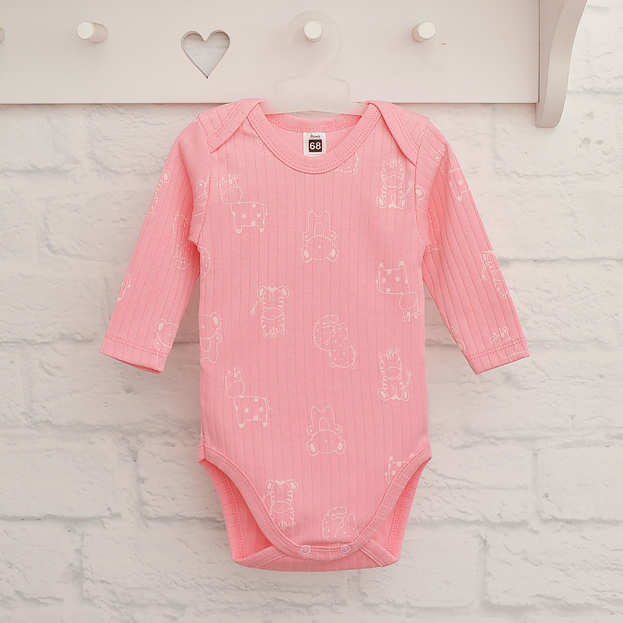 Боді дитяче для дівчинки Blanka Тваринки р.74-80 рожевий 110841