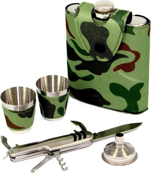 Набор подарочный с флягой Камуфляж A131