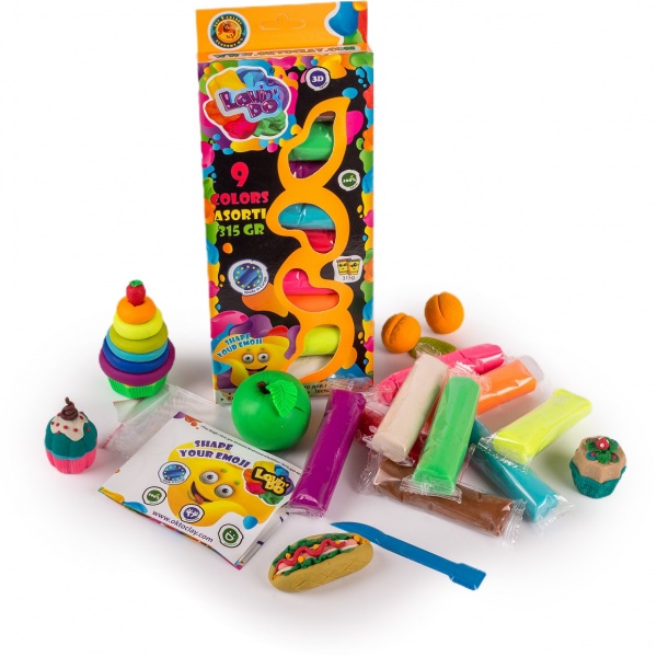 Тісто для ліплення асорті 9 кольорів Lovin'do