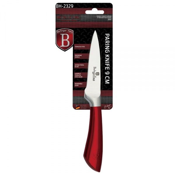 Ніж для овочів Berlinger Metallic Line BURGUNDY Edition 9 см BH 2329