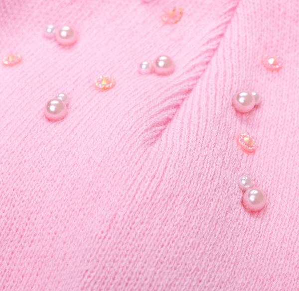 Шапочка дитяча для дівчинки Kraft+ 9717 р.50-52 бордовий із бузковим 