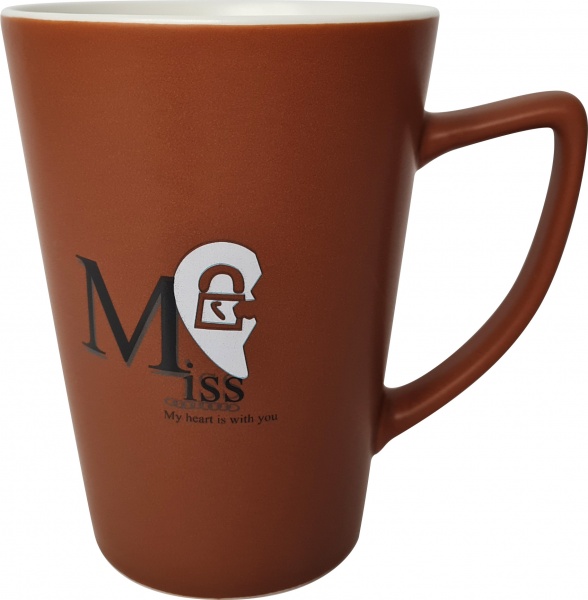 Чашка Heart Key Chocolate 300 мл М0520-B17 Milika