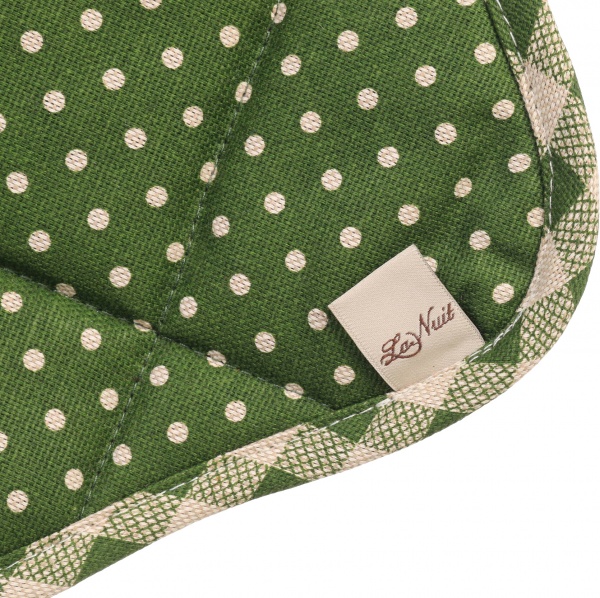 Прихватка Lucy Зелений горошок 20x20 см зелений La Nuit 