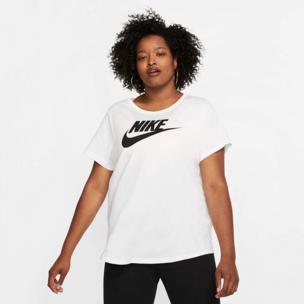Футболка Nike TEE ESSNTL FUTURA PLUS CJ2301-100 р.1X белый