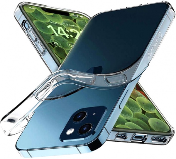 Прозорий TPU чохол oneLounge SilicolDots для iPhone 14 | 13