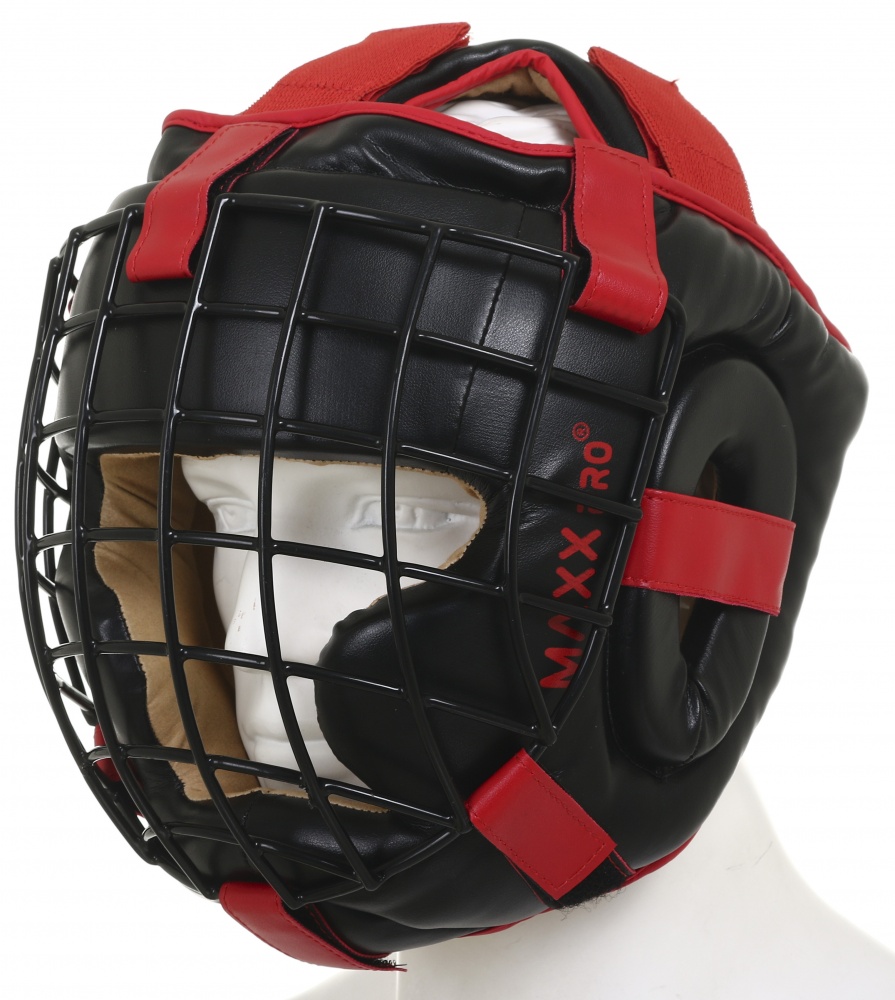 Шлем боксерский MaxxPro р. M AHG-750 Red vynil M красный