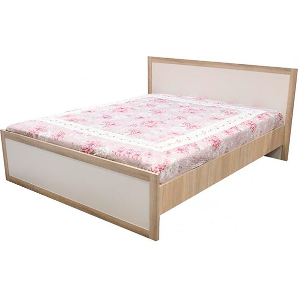Кровать Aqua Rodos Malaga 160x200 см дуб сонома белый