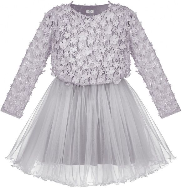 Платье Sasha р.134 серый 4413/1 