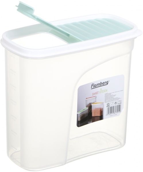 Контейнер із кришкою Sand 1,8 л блакитний G-287 Flamberg Smart Kitchen