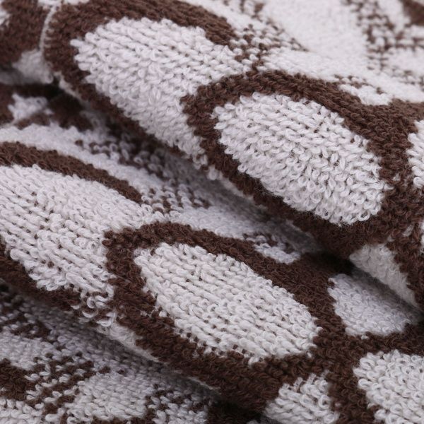 Рушник кухонний Thali 50x50 см Lasa бежевий із коричневим 