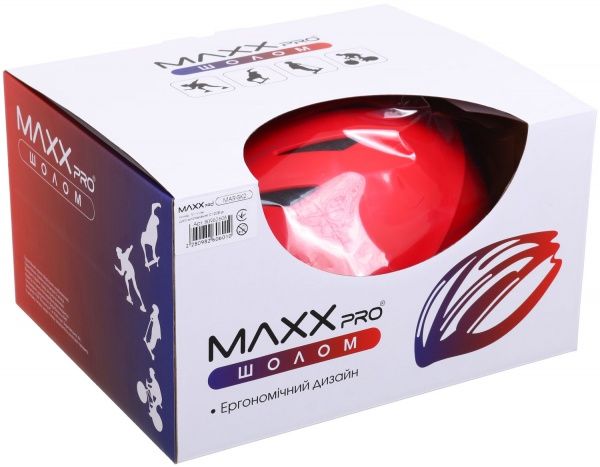 Шолом захисний MaxxPro SS21 MAR-SK2 р. 55-61 червоний
