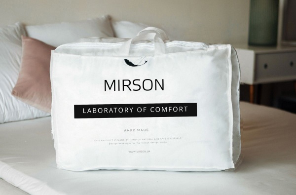 Одеяло Eco Line Hand Made №641 зимнее с эвкалиптом (2200000857774) 140x205 см MirSon белый