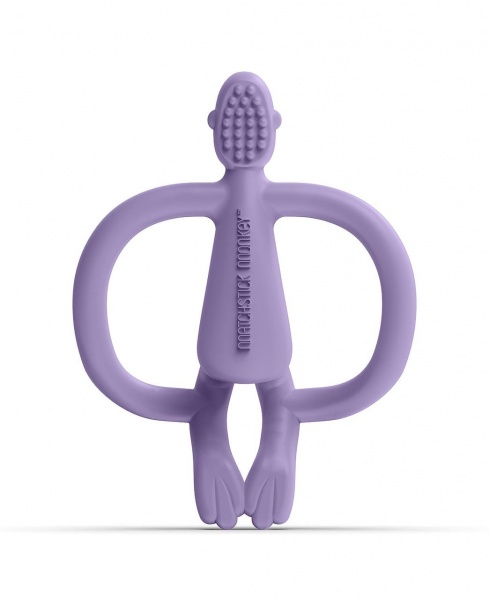 Прорізувач Matchstick Monkey Мавпочка фіолетова 11 см (MM-ONT-014)