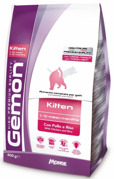 Корм GEMON Cat Kitten з куркою 400 г