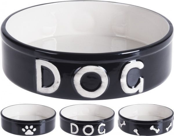 Миска для собак чорна 18x5 см