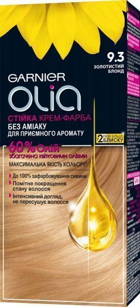 Краска для волос Olia Olia 9.3 золотистый блонд