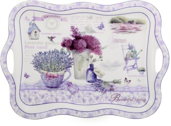 Блюдо з ручками Лаванда 35 см 924-533 Lefard 