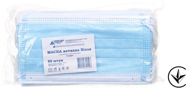 Маска Віола медична неткана №5 5 шт./уп.