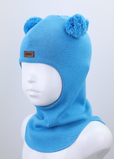 Шапка для хлопчика Beezy Ведмедик р.47-49 блакитний 1702 