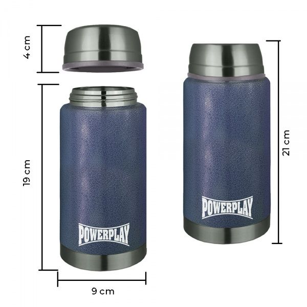 Термос для еды 9002 750 мл синий PowerPlay