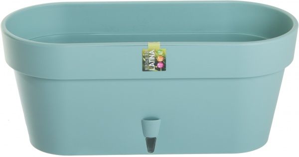 Горщик пластиковий Santino Latina овальний 6,7л зелений 