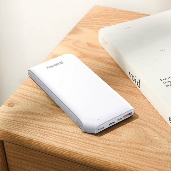 Внешний аккумулятор (Powerbank) ColorWay Soft touch Ligthning + USB QC3.0 + USB-C PD 18W 10000 mAh white (CW-PB100LPE3WT-PD) 