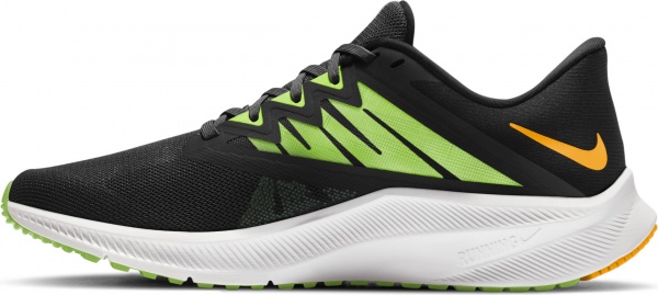 Кроссовки Nike Quest3 CD0230-005 р.42,5 черно-желтый