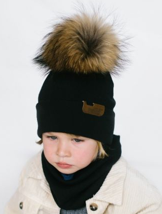 Комплект шапка + снуд для хлопчиків Dembo House Нугзар р.48-52 синій 