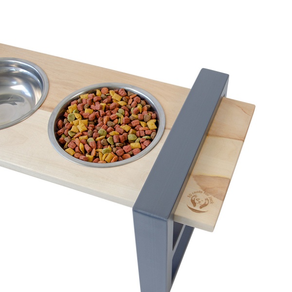 Годівниця 10 центів для Джека №1 M/L 2х600 мл графіт