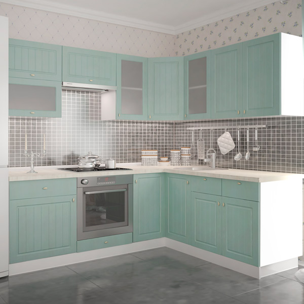 Шафа верхня кутова МС Прованс смарагд ВУФ 60/72/60 прованс смарагд Грейд