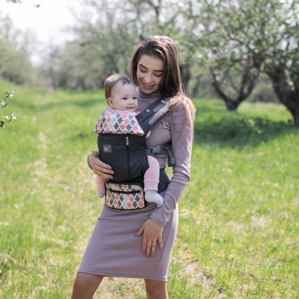 Рюкзак-кенгуру Ерго-рюкзак AIR X Кайт Love & Carry черный AIR X 