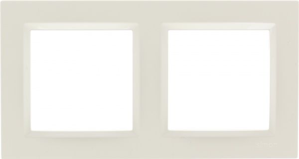 Рамка двомісна Simon SIMON10 універсальна кремовий CR2/41