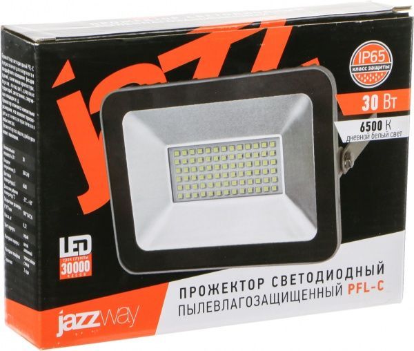 Прожектор Jazzway PFL-C-SMD 30 Вт IP65 черный 5001466